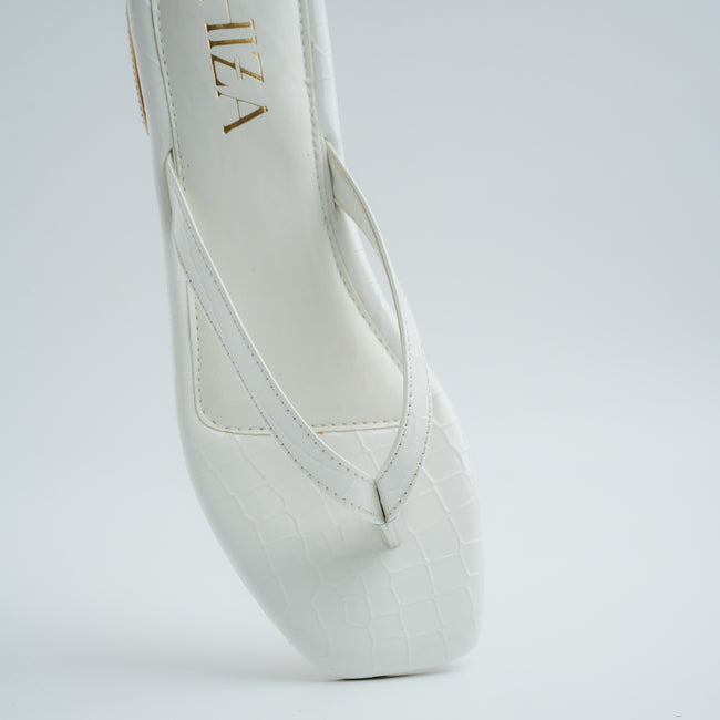 Hiza Croc Glam - White