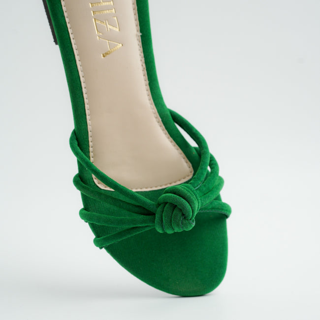 Hiza Velvet Knot - Green