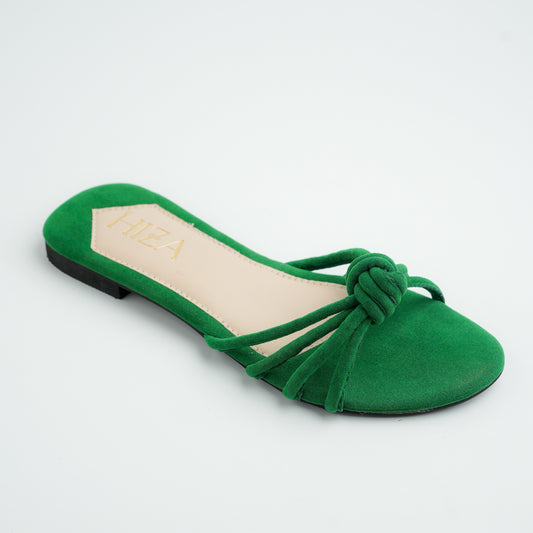 Hiza Velvet Knot - Green